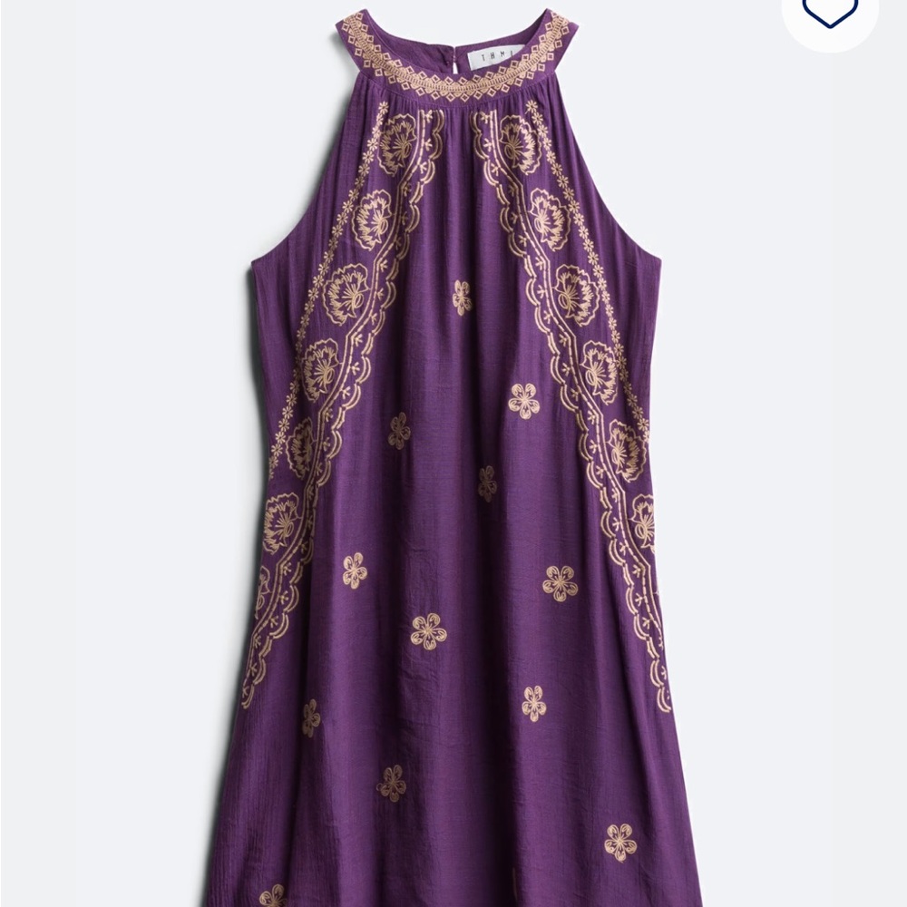 THML Purple Dress with Gold Embroidery